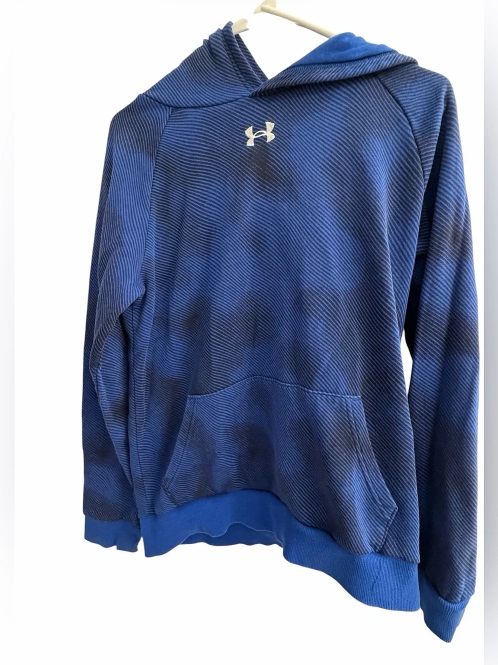 Under Armour Youth XL Blue Camo/Stripe Pullover Hoodie